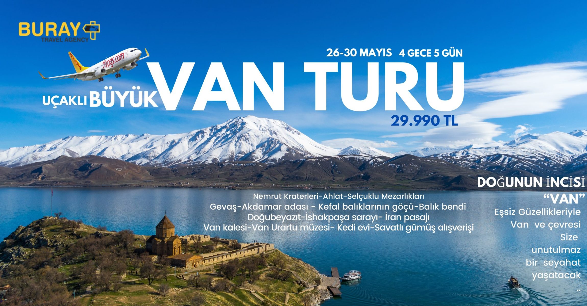 VAN TURU (Orta Boyutta Banner (ABD) (Yatay)) VAN TURU (Orta Boyutta Banner (ABD) (Yatay))