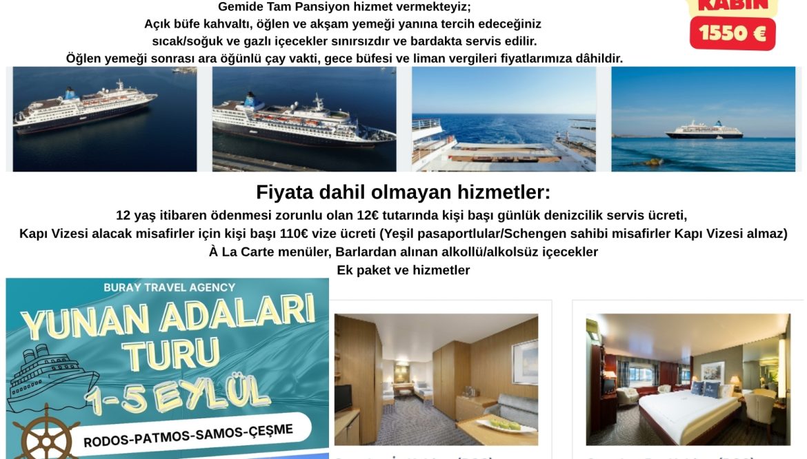 YUNAN ADALARI TURU
