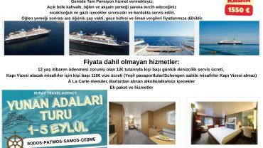 YUNAN ADALARI TURU
