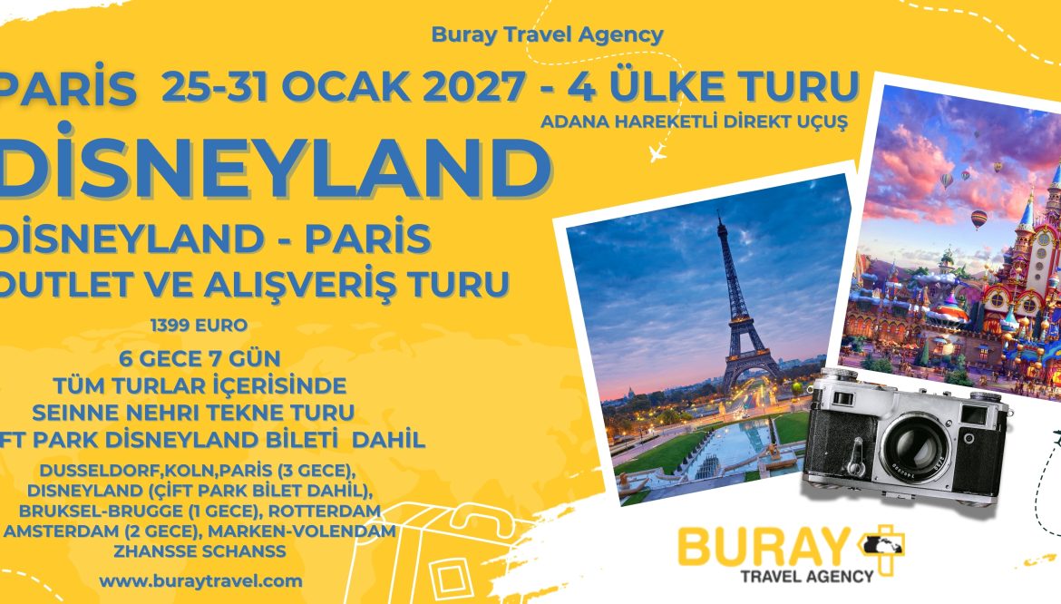 Paris – Disneyland 4 ülke turu
