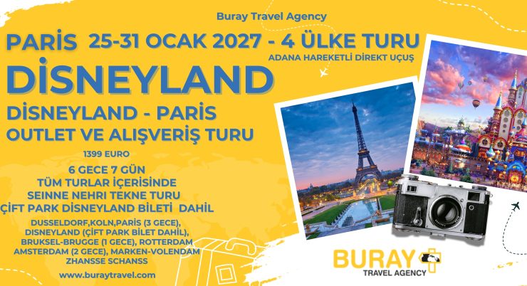 Paris – Disneyland 4 ülke turu